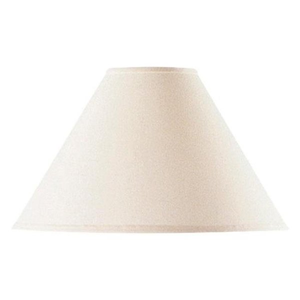 Radiant SH-8108-21-OW 21 in. Vertical Basic Coolie Linen Hardback Shade; Off White RA49448